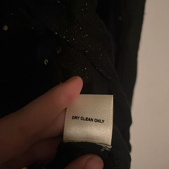 Lovestitch Blouse Embroidered Floral Sequin Velvet Fringe Tassel Size Medium - Picture 13 of 13